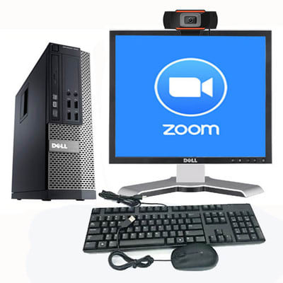 Zoom Computer Package Monitor Mic Speakers Ready