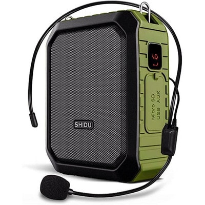 SHIDU M800 Original Voice Amplifier with Headset 18W Green