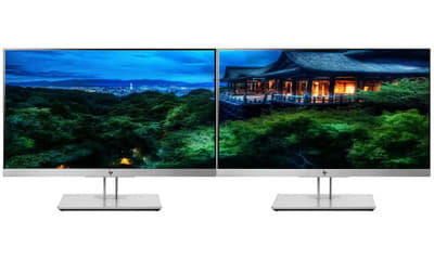 Two Monitors HP EliteDisplay E243 24" Vertical HDMI