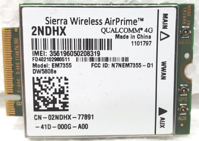 Sierra Wireless AirPrime 2NDHX 4G Card