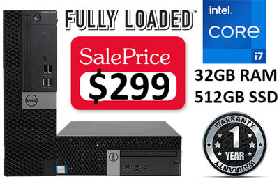 Clearance FULLY LOADED Dell Business i7 32GB 512GB PC