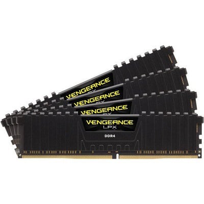 Corsair VENGEANCE LPX 64GB (4 x 16GB) DDR4 DRAM 3200MHz C16 Memory Kit - Black