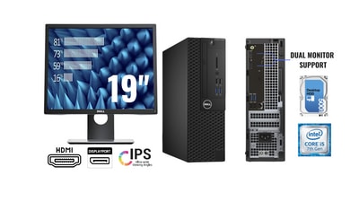 CLEARANCE Budget-Friendly Computer Package Dell OptiPlex with 19'' Monitor