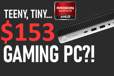 Clearance Tiny HP EliteDesk AMD R7 Graphics Micro Computer