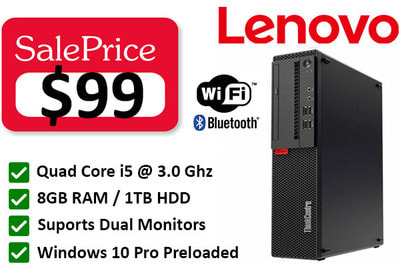 Clearance $99 Lenovo Compact i5 1TB Windows 10 Compter