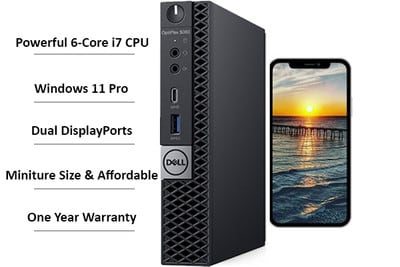 Fully Loaded Dell i7 16GB Windows 11 Micro Computer